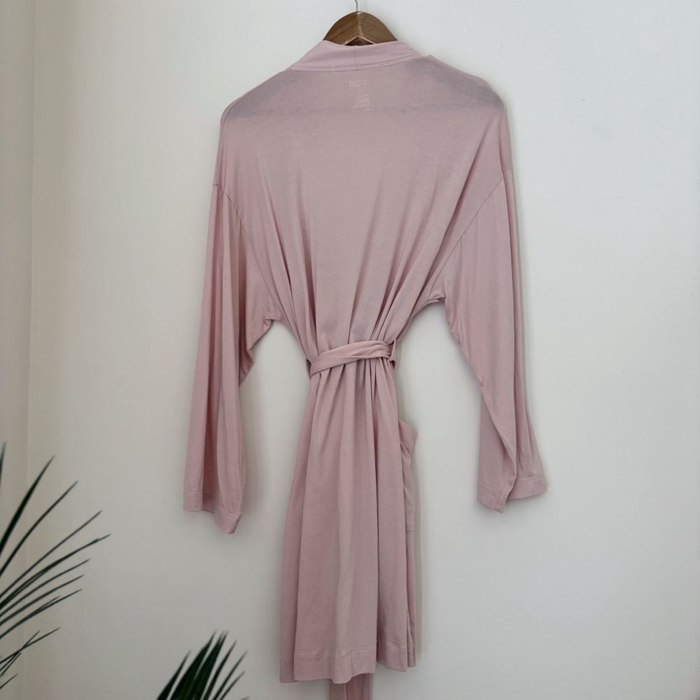 Girlfriend Collective Blush Pink Dawn Dream Robe Large Loungewear - Picture 4 of 5